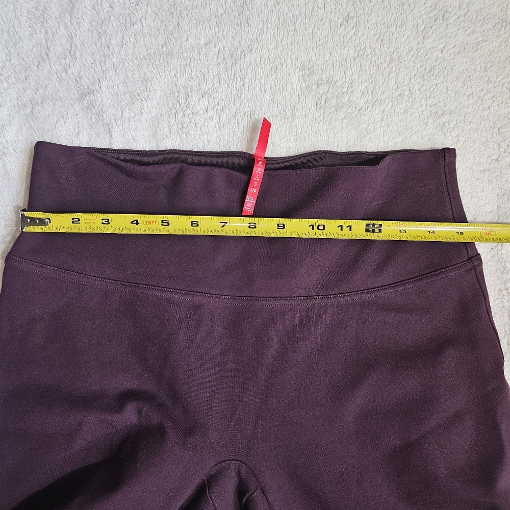 SPANX plum purple ponte leggings L - Picture 9 of 11